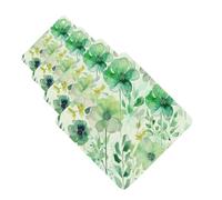 4 Pcs Car Air Fresheners Hanging Fragrance Scented Cards for SUV Watercolor Green Flowers Car Aromatherapy Tablets Auto Interior Mirror Pendant for Bedroom Wardrobe Shoe Cabinet