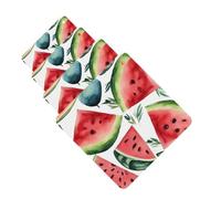 4 Pcs Car Air Fresheners Hanging Fragrance Scented Cards for SUV Watercolor watermelon pattern Car Aromatherapy Tablets Auto Interior Mirror Pendant for Bedroom Wardrobe Shoe Cabinet