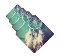 4 Pcs Car Air Fresheners Hanging Fragrance Scented Cards for SUV White dream catcher feather Car Aromatherapy Tablets Auto Interior Mirror Pendant for Bedroom Wardrobe Shoe Cabinet