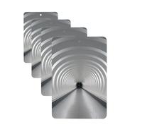 4 Pcs Car Air Fresheners Hanging Fragrance Scented Cards for SUV White Subway Tunnel Car Aromatherapy Tablets Auto Interior Mirror Pendant for Bedroom Wardrobe Shoe Cabinet