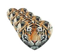 4 Pcs Car Air Fresheners Hanging Fragrance Scented Cards for SUV Year of the Tiger Face Car Aromatherapy Tablets Auto Interior Mirror Pendant for Bedroom Wardrobe Shoe Cabinet