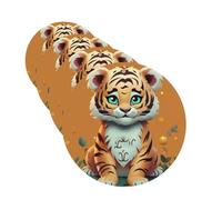 4 Pcs Car Air Fresheners Hanging Fragrance Scented Cards for SUV Year of the Tiger Funny Tiger Car Aromatherapy Tablets Auto Interior Mirror Pendant for Bedroom Wardrobe Shoe Cabinet