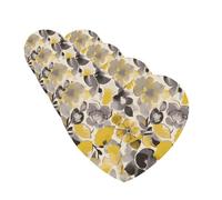 4 Pcs Car Air Fresheners Hanging Fragrance Scented Cards for SUV Yellow gray flower Car Aromatherapy Tablets Auto Interior Mirror Pendant for Bedroom Wardrobe Shoe Cabinet