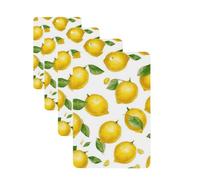 4 Pcs Car Air Fresheners Hanging Fragrance Scented Cards for SUV Yellow Lemon Car Aromatherapy Tablets Auto Interior Mirror Pendant for Bedroom Wardrobe Shoe Cabinet