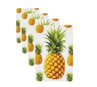 4 Pcs Car Air Fresheners Hanging Fragrance Scented Cards for SUV Yellow pineapple Car Aromatherapy Tablets Auto Interior Mirror Pendant for Bedroom Wardrobe Shoe Cabinet