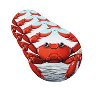 4 Pcs Car Air Fresheners Hanging Scented Cards for Car Fresheners cartoon crab Auto Aromatherapy Tablets Funny Hanging Air Freshener for Car Rearview Mirror Pendant