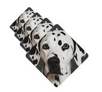4 Pcs Car Air Fresheners Hanging Scented Cards for Car Fresheners Dalmatian Auto Aromatherapy Tablets Funny Hanging Air Freshener for Car Rearview Mirror Pendant