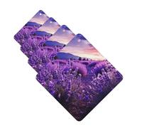 4 Pcs Car Air Fresheners Hanging Scented Cards for Car Fresheners Purple Lavender Auto Aromatherapy Tablets Funny Hanging Air Freshener for Car Rearview Mirror Pendant