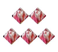 4 Pcs Car Air Fresheners Hanging Scented Cards for Cars Pink Tulips Car Air Fresheners Cars Interior Decoration Fragrance Scented Cards for Rearview Mirror Auto Accessories
