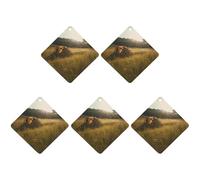 4 Pcs Car Air Fresheners Hanging Scented Cards for Cars Pitch A Tent on The Grass Car Air Fresheners Cars Interior Decoration Fragrance Scented Cards for Rearview Mirror Auto Accessories
