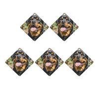 4 Pcs Car Air Fresheners Hanging Scented Cards for Cars Rottweiler Dogs Tongue Head Car Air Fresheners Cars Interior Decoration Fragrance Scented Cards for Rearview Mirror Auto Accessories