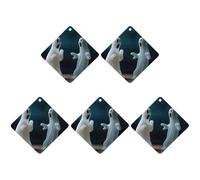 4 Pcs Car Air Fresheners Hanging Scented Cards for Cars Two Ghost Statues Car Air Fresheners Cars Interior Decoration Fragrance Scented Cards forRearview Mirror Auto Accessories