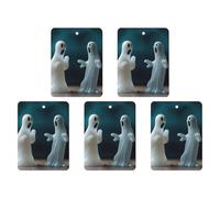 4 Pcs Car Air Fresheners Hanging Scented Cards for Cars Two Ghost Statues Car Air Fresheners Cars Interior Decoration Fragrance Scented Cards forRearview Mirror Auto Accessories