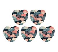 4 Pcs Car Air Fresheners Hanging Scented Cards for Cars With Shell And Wave Pattern Car Air Fresheners Cars Interior Decoration Fragrance Scented Cards forRearview Mirror Auto Accessories