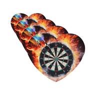 4 Pcs Car Air Fresheners Heart Shape Hanging Car Air Freshener Fragrance Scented Cards Dart Board Auto Mirror Pendant Aromatherapy Tablets For Car Home Office Closet Bathroom