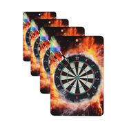 4 Pcs Car Air Fresheners Rectangle Hanging Car Air Freshener Fragrance Scented Cards Dart Board Auto Mirror Pendant Aromatherapy Tablets For Car Home Office Closet Bathroom