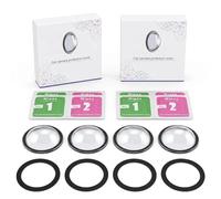 4 Pcs Car Camera Lens Protector for Pebble& Rain,Reversing Camera Protector 0.78inch Compatible, Anti-Scratch HD Clear Backup Camera Lens Cover with Easy Installation, Never Blur Your Vision Again, Fo