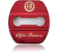 4 Pcs Car Door Lock Cover for Alfa Romeo 4C Giulietta Tonale Stelvio Giulia, Car Door Lock Latches Cover Protector Caps, Car Door Lock Dust Water-Proof Covers Decoration Accessories