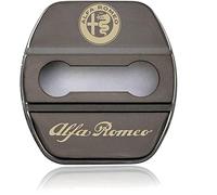 4 Pcs Car Door Lock Cover for Alfa Romeo 4C Giulietta Tonale Stelvio Giulia, Car Door Lock Latches Cover Protector Caps, Car Door Lock Dust Water-Proof Covers Decoration Accessories