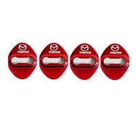 4 Pcs Car Door Lock Cover for Mazda 3 6 Miata Mx-5 Cx-3 Cx-5 Cx-9,Anti Corrosion Latch Protector Interior Accessories,Red-Normal