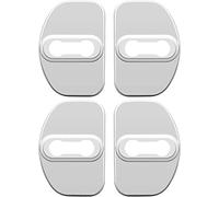 4 PCS Car Door Lock Cover, Stainless Steel Door Lock Striker Buckle Protection, Door Latch Lock Cover Compatible for Audi S line A1 A3 A4 A5 A6L A6 A7 A8 Q3 Q5 Q7 S4 S5 S8 R8