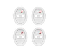 4 Pcs Car Door Lock Pin Covers for Toyota Aygo 2005-2014, Premium Silicone Interior Security Knob Trim Auto Protective Accessories,White