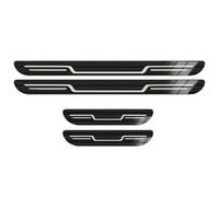 4 Pcs Car Door Sill Protector for BMW 6 Series GT 630i 640i Debut Edition 630d 2000-2023 2024, Anti Scratch Kick Plate Welcome Threshold Scuff Guard, Car Accessories,Black brushed