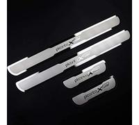 4 pcs Car Door Sill Protector for KI-A PICANTO X LINE 2015-2020, Welcome Pedal Scuff Guard Stainless Steel Auto Styling Decoration Accessory