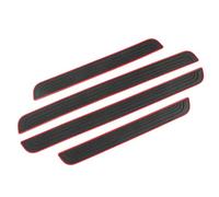 4 Pcs Car Door Sill Protector for KIA KX1 2017-2023, Door Panel Step Threshold Kick Plates Welcome Pedal Decor Exterior Accessories,Red
