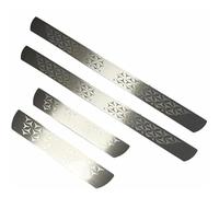 4 Pcs Car Door Sill Protector for Mitsubishi Colt 2023-2025, Car Accessories Stainless Steel Car Sill Protectors Strips Welcome Pedal Sticker Trim,B/Silver Brushed