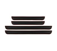 4 Pcs Car Door Sill Protector for VW POLO 2011-2017, Anti-Scratch Rubber Door Edge Guards Waterproof Threshold Strips Bumper Film,Red