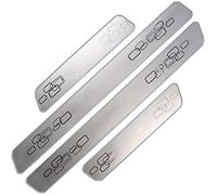 4 Pcs Car Door Sill Protector Strips for Citroen C3 Aircross, Stainless Steel Kick Plates, Non-slip Scratch Scuff Protection Trim, Car Sill Pedal Styling Accessory