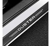 4 PCS Car Door Sill Protector Strips for Dacia Sandero II Stepway 2016-2020, Carbon Fiber Wrap Film Welcome Pedal Protector Cover Auto Decoration Accessories,D