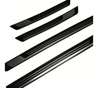 4 PCS Car Door Sill Protector Strips For Honda Fit Jazz 2021-2023, Outer Doorsill Kick Plates Welcome Pedal Cover Scratch-resistant Accessories, Carbon Fiber Black