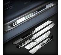 4 Pcs Car Door Sill Protector Strips for Hyundai Accent 5-Door RB LC X3/3-Door MC 1995-2018 Stainless Steel Scuff Guard Welcome Pedal Anti-Slip