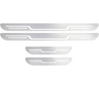 4 Pcs Car Door Sill Protector Strips for Mercedes-Benz V-Class Vito e-Vito Viano 108 E W638 W639 W447,Stainless Steel Kick Plates Scuff Guard Threshold Non Slip,Silver