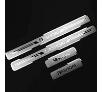 4 pcs Car Door Sill Protector Strips for NIS-san Qashqai 2016-2020, Stainless Steel Auto Threshold Kick Plates Pedal Car Body Styling Decoration Accessory