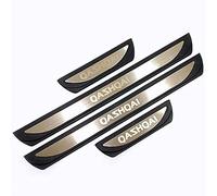 4 pcs Car Door Sill Protector Strips for NIS-san Qashqai J10 J11 2016-2022, Stainless Steel Auto Threshold Kick Plates Pedal Car Body Styling Decoration Accessory