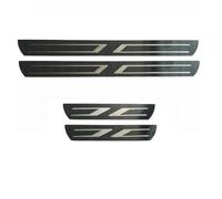 4 Pcs Car Door Sill Protector Strips For Nissan X-Trail T33 T32 2014-2025, Entrance Sills Plate Sticker Trim Non Slip Anti Scratch Decorative Accessories, Carbon Fiber Black