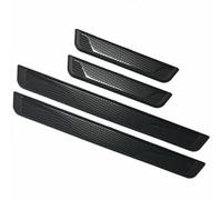 4 Pcs Car Door Sill Protector Strips For Peugeot 308 SW III P51 I 2021-2024, Welcome Pedal Kick Plates Scuff Guard Threshold Styling Decor Accessories,C/Carbon Fiber Black