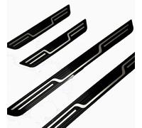 4 pcs Car Door Sill Protector Strips for Toyota Corolla E210 Cross Hybrid 2019-2023 2024, Stainless steel Threshold Protective Film, Kick Plate Cover, Sticker Accessory,Black