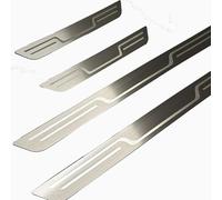 4 pcs Car Door Sill Protector Strips for VW Touran III Bj. 2015-2024, Stainless steel Threshold Protective Film, Kick Plate Cover, Sticker Accessory,Silver