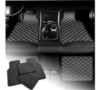 4 pcs Car Floor Mats for AUDI A1 8X Hatchback 2012-2018 5-Door, Leather Car Mats Car Floor Mats Set All Weather Floor Liners Auto Carpet Water-Resistant Anti,C