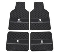 4 Pcs Car Floor Mats, for Peugeot 208 GT Line e-208 2019-2023 2024 Anti-Slip Leather Floor Mats All Weather Non-Slip Protection Carpet Mats Protection Accessories,C