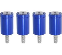 4 Pcs Car Front Hood Vent Spacer Riser Aluminum Alloy Engine Riser Spacer Kit Replacement for 6mm Motor Blue