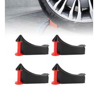 4 PCS Car Hose Guide, ABS Preventing Stucking Avoid Snagging Wear Proof Tire Hose Guard for Any Size of Tires for Parking Lots and Auto Repair Shops (Black)