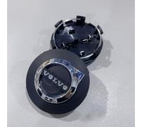 4 Pcs Car Hub Cap CoversAuto for Volvo V60 I Cross Country 2015-2018 64mm, Car Wheel Center Hub Caps Replacement Compatible CoverWaterproof DustproofRim Centre Cover,Bla-ck