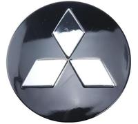 4 Pcs Car Hub Center Caps for Mitsubishi Shogun 2014-2019, Washable Car Wheel Replacement Wear-Resistant Wheels Center Caps Badge Wheel Trim,Black-58MM