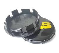 4 PCS Car Hub Centre Caps compatible with for BBS 56MM 60MM 65MM 68MM,56mm- black-gold