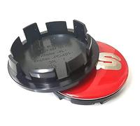 4 PCS Car Hub Centre Caps compatible with for BBS 56MM 60MM 65MM 68MM,56mm- red-silver